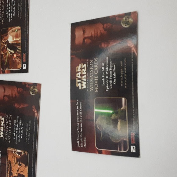 Vintage Star Wars Topps Wide-screen Attack of the Clones Movie Cards - Picture 4 of 13